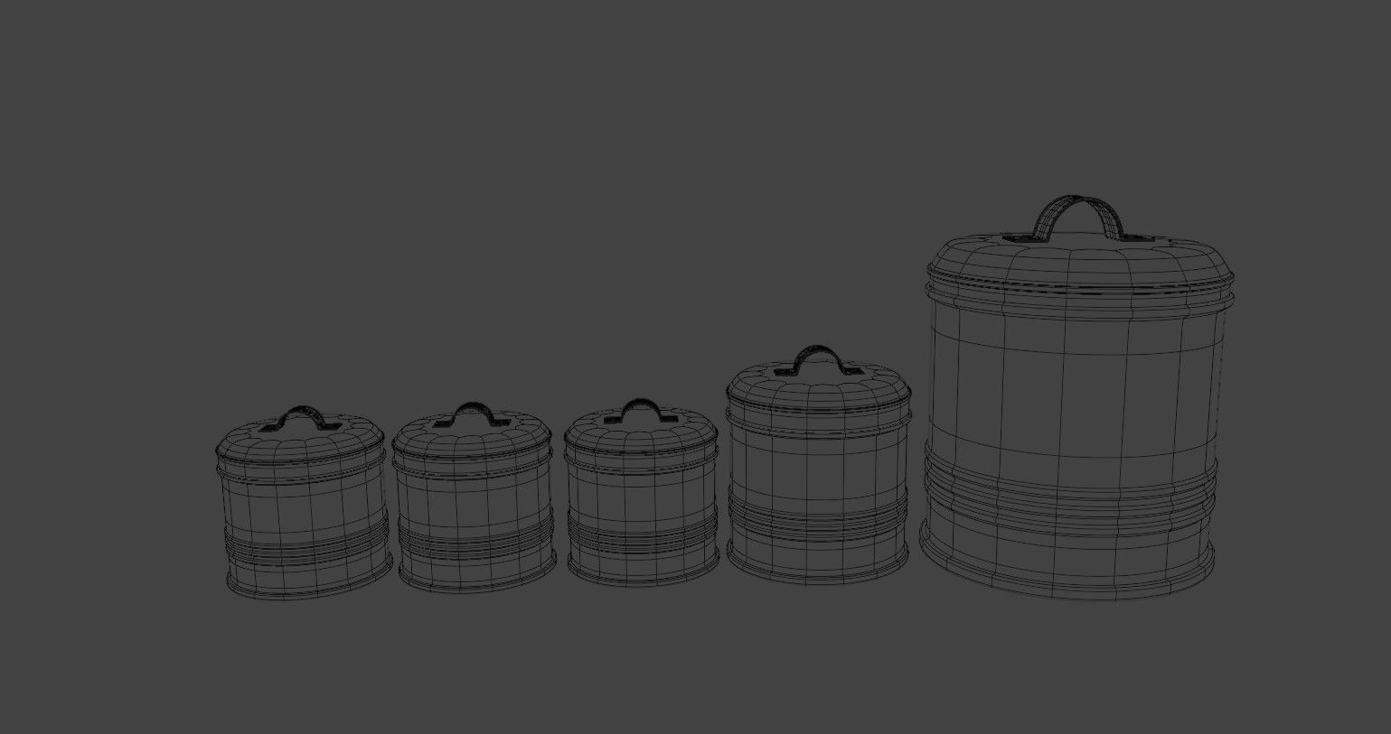 Kitchen Canister Set 07 - Storage 3D model_14