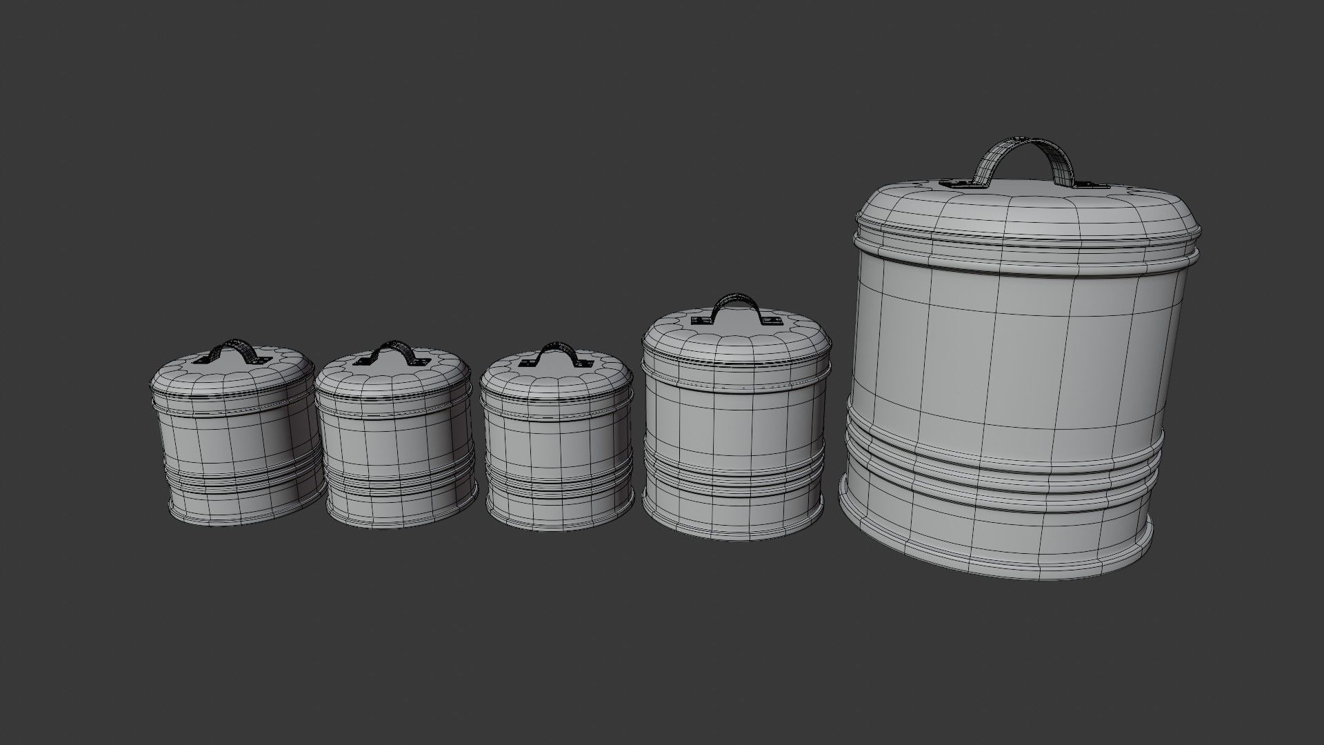 Kitchen Canister Set 07 - Storage 3D model_13