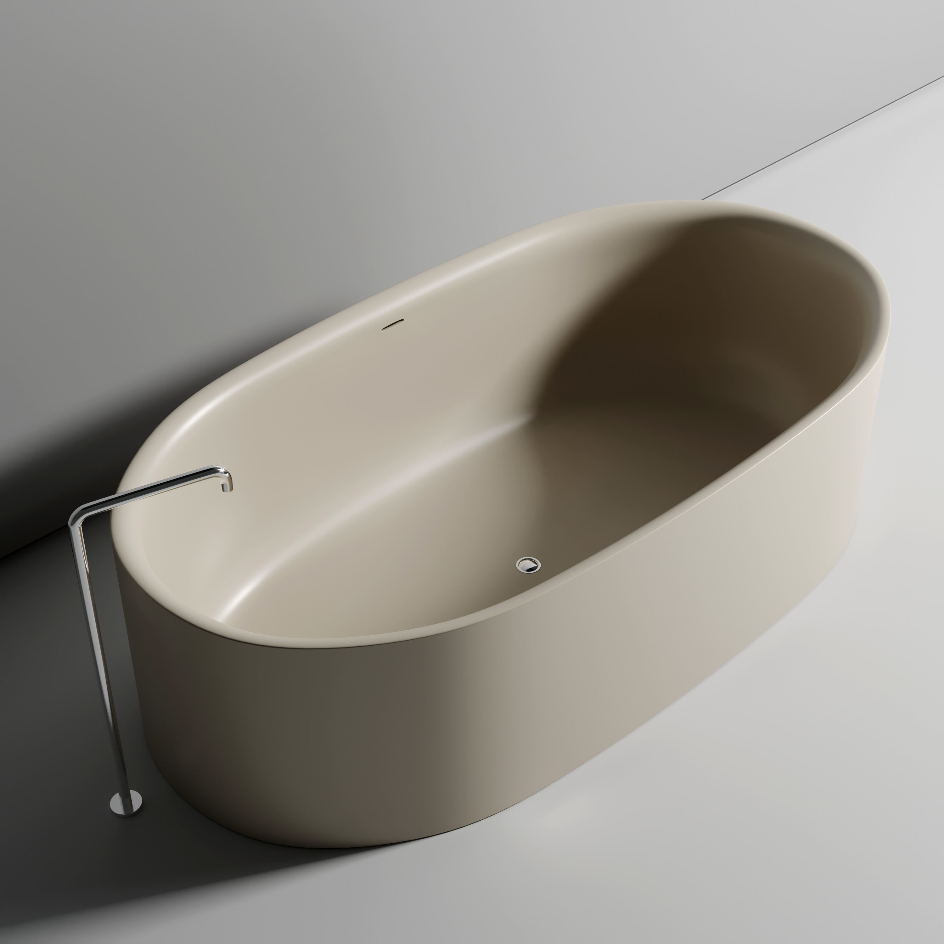 BOFFI Sabbia freestanding bathtub Low-poly 3D model_3