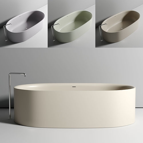 BOFFI Sabbia freestanding bathtub Low-poly 3D model