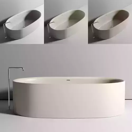 BOFFI Sabbia freestanding bathtub Low-poly 3D model