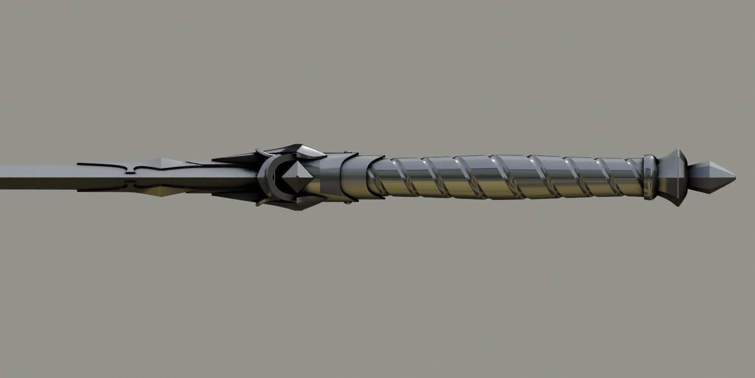 Netflix Castlevania Alucards Heirloom Sword 3D print model_3