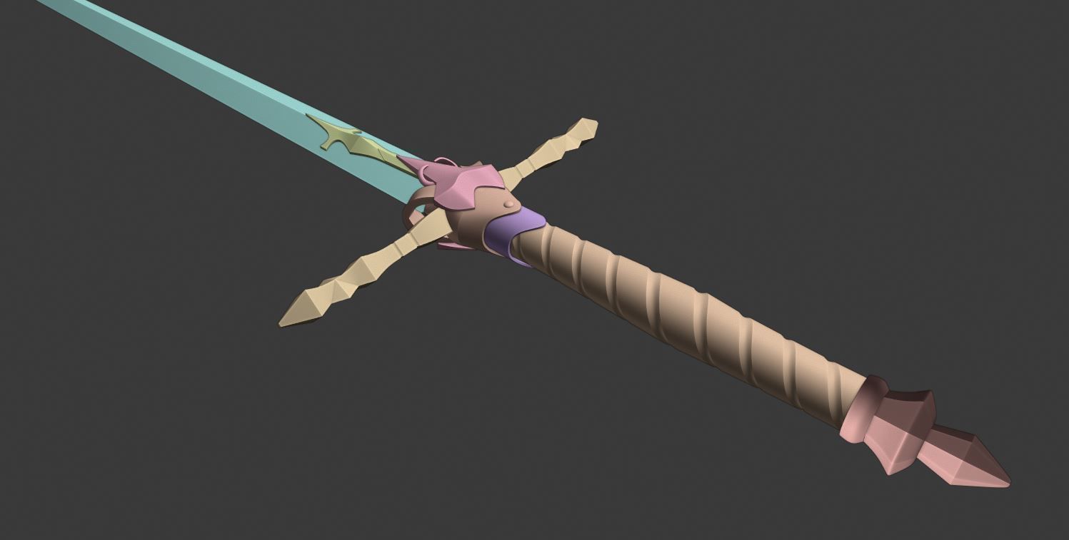 Netflix Castlevania Alucards Heirloom Sword 3D print model_4