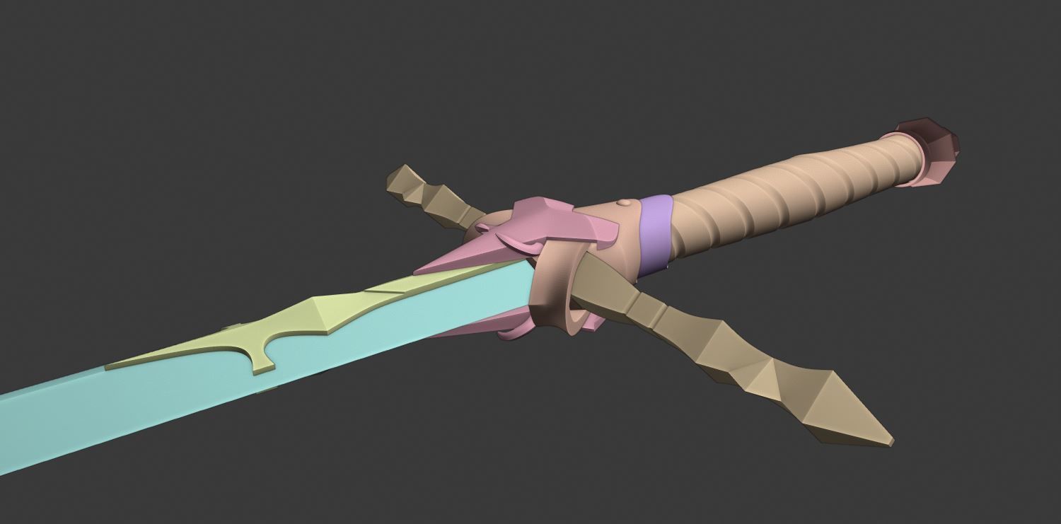 Netflix Castlevania Alucards Heirloom Sword 3D print model_6