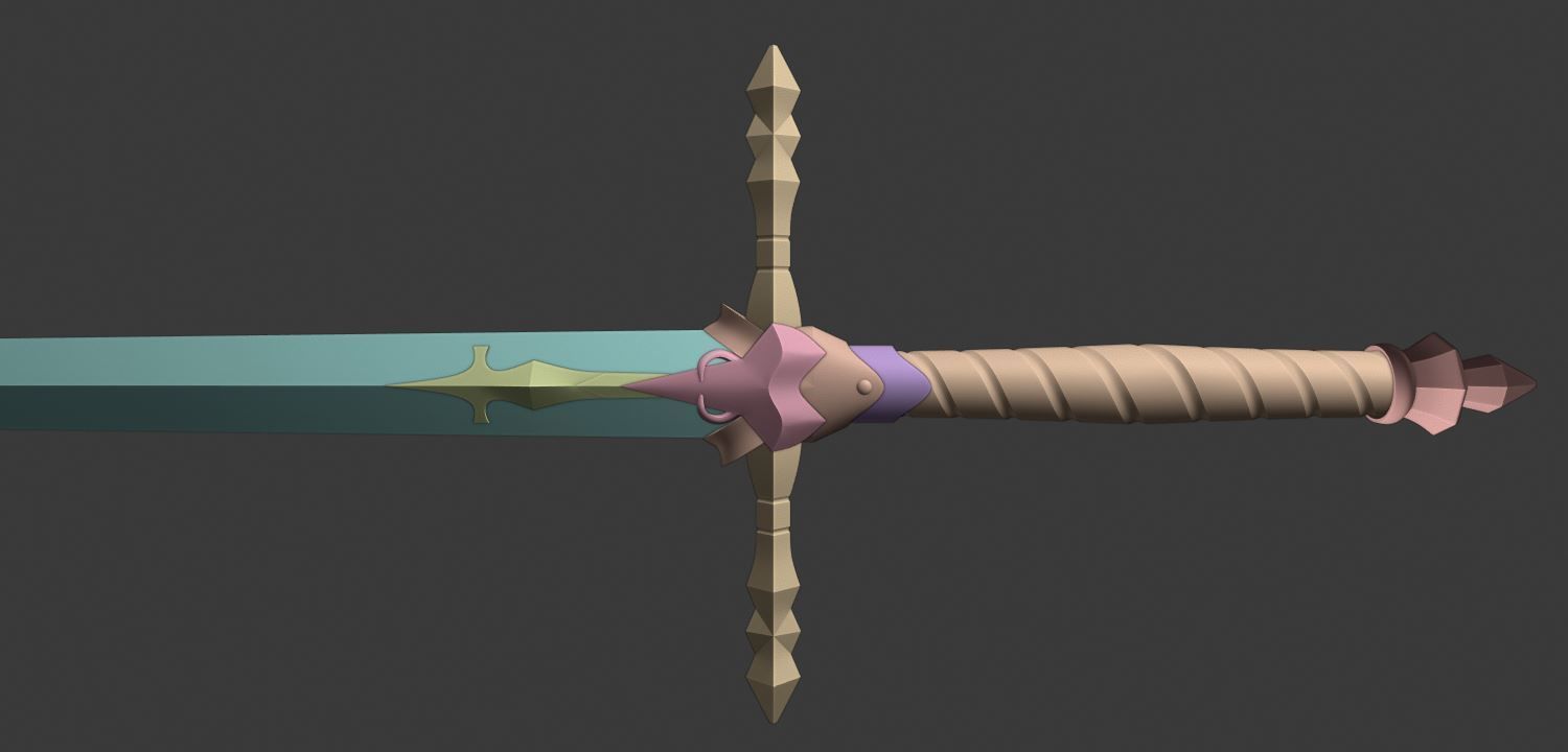 Netflix Castlevania Alucards Heirloom Sword 3D print model_5