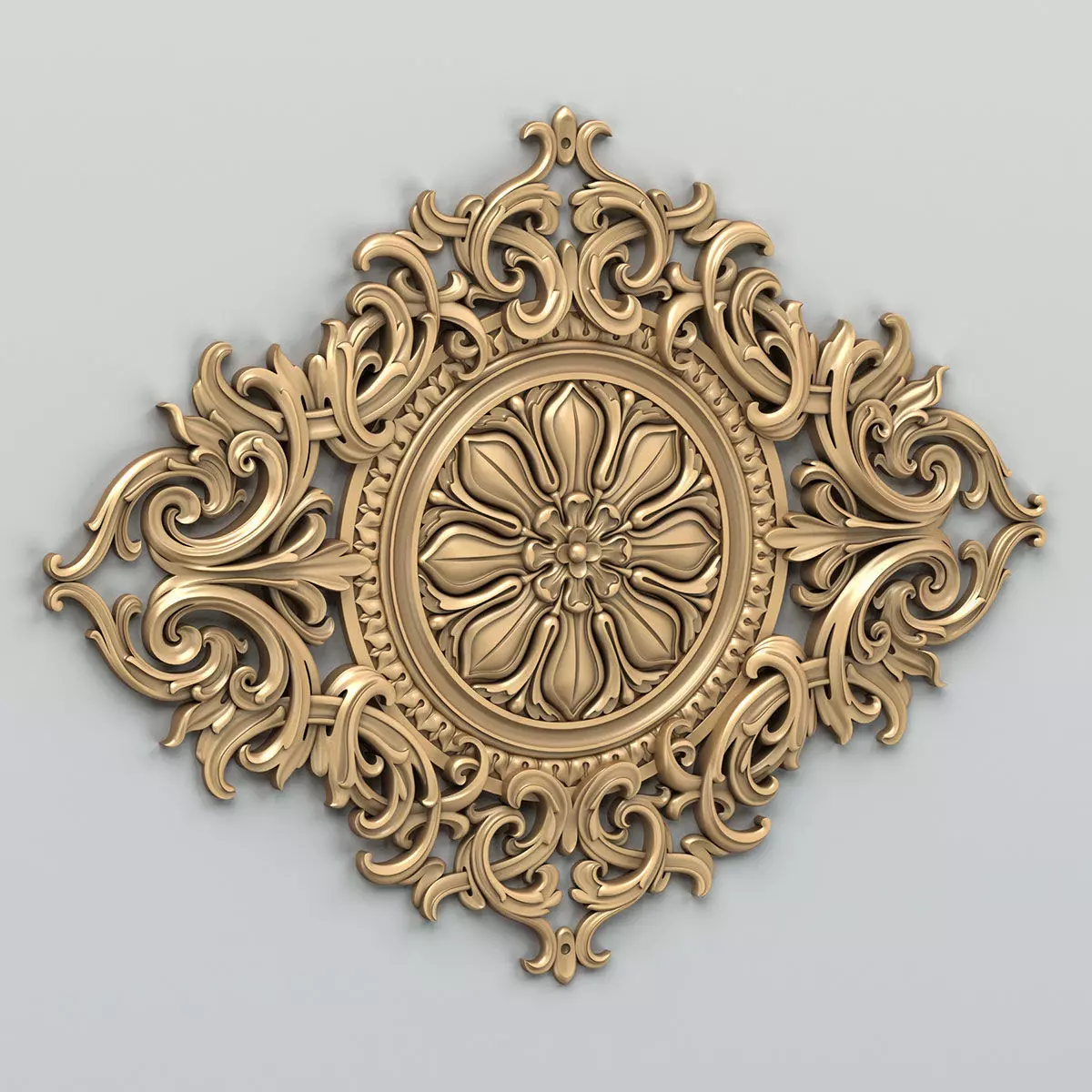 Round rosette 038 3D model