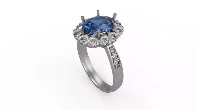 Woman Solitaire Ring 233