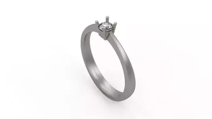 Woman Solitaire Ring 234