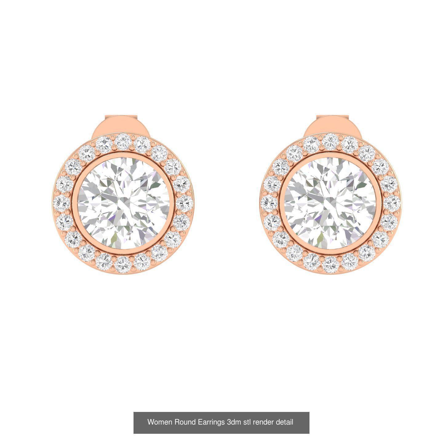 432 Diamond Earrings jcd 3dm stl renders details 3D Model Collection_189