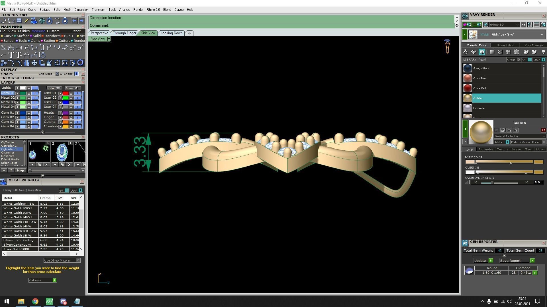 Pendant 126 3D print model_9