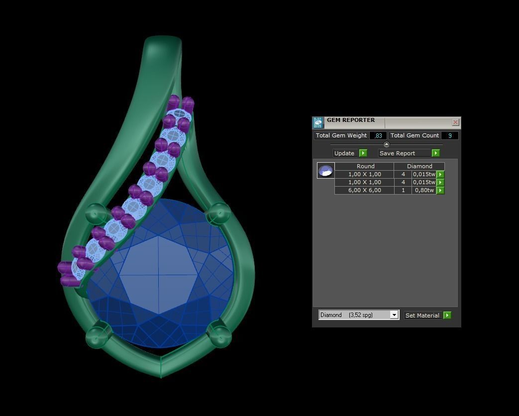 Pendant 127 3D print model_7