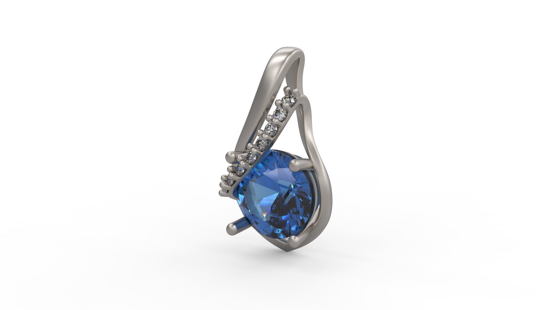 Pendant 127 3D print model_3