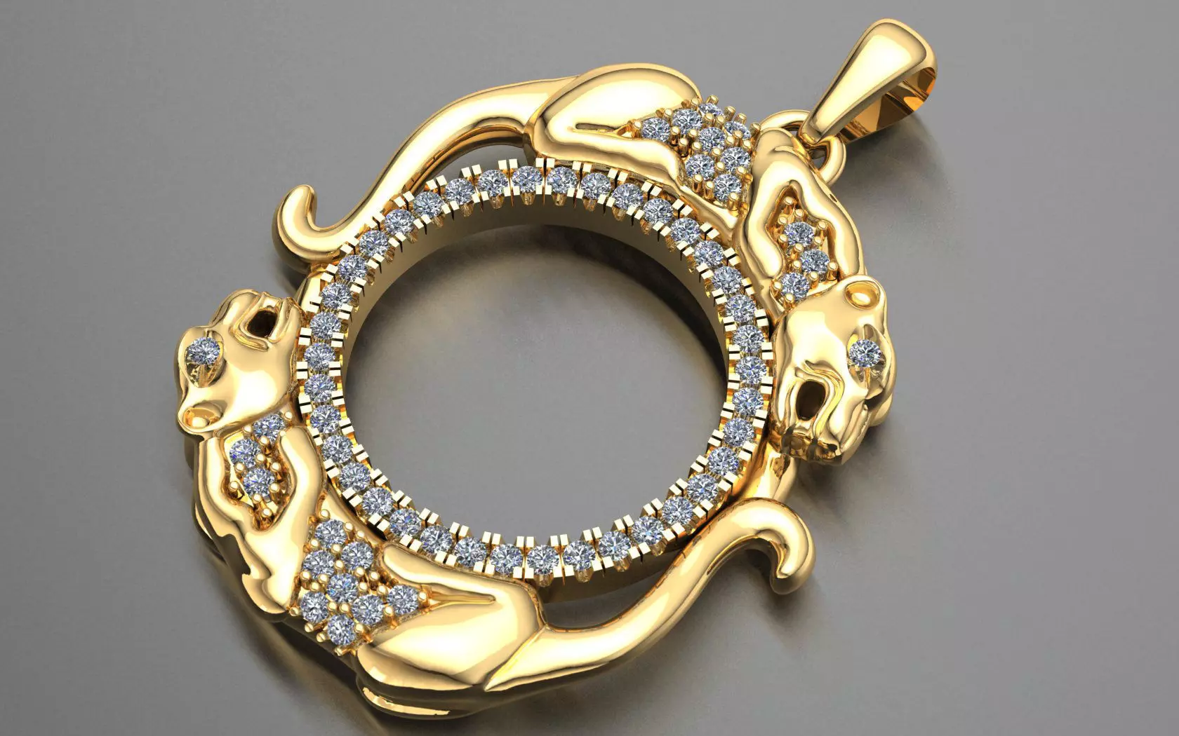 panter pendant 3D print model_0