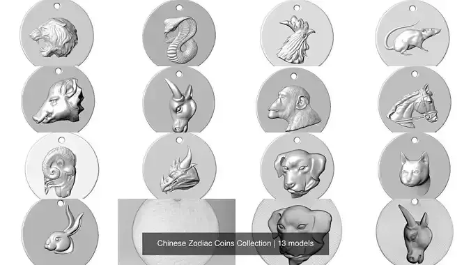 Chinese Zodiac Coins Collection