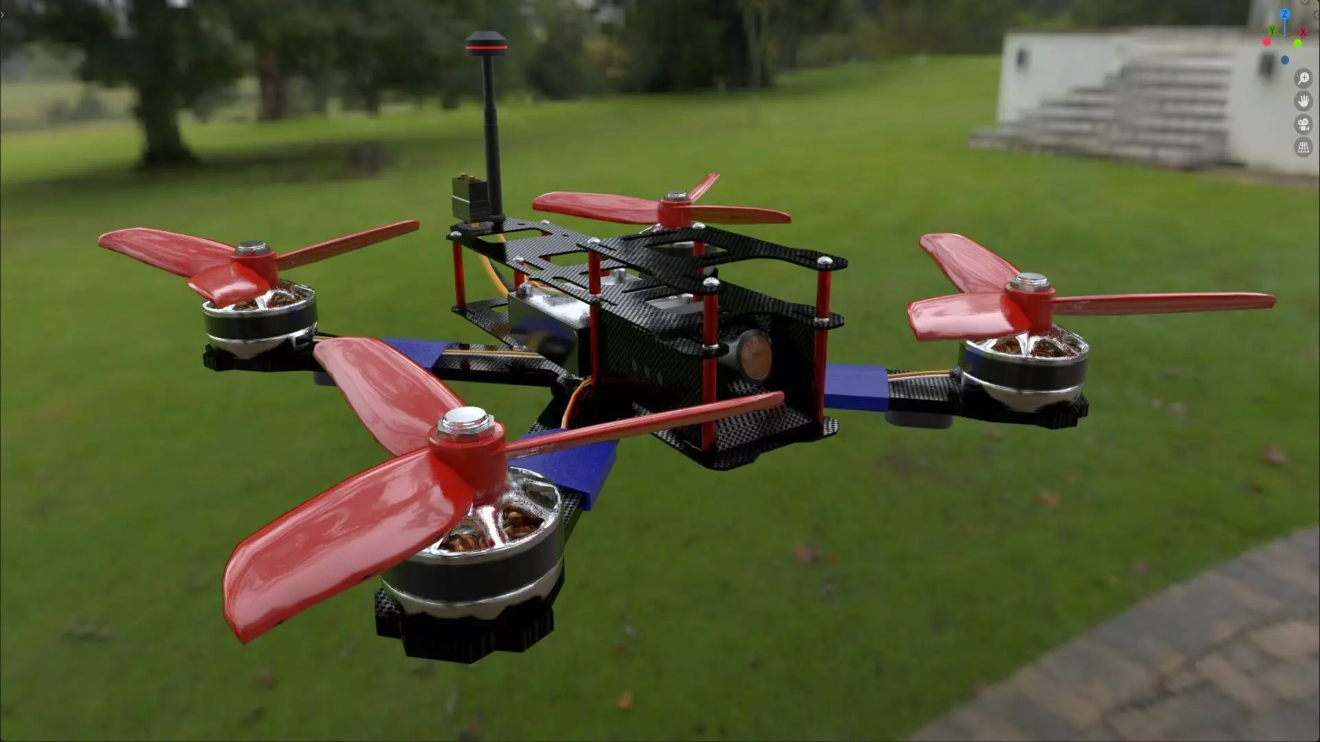 Drone Quadcopter 3D model