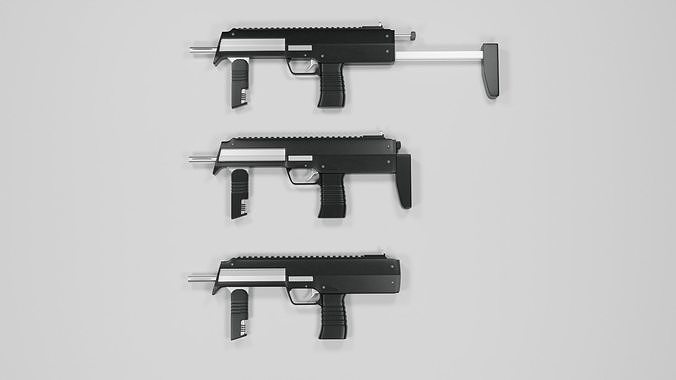 Submachine gun Model Free 3D model