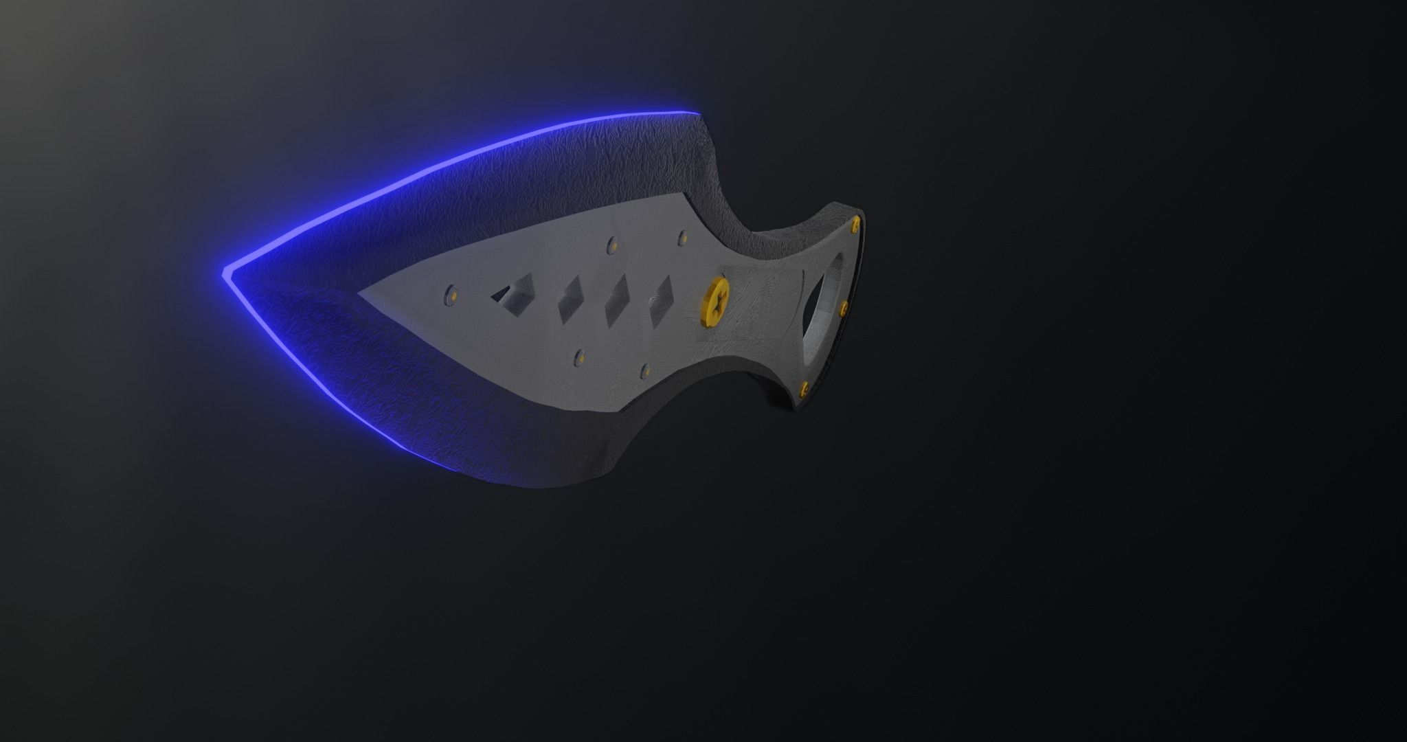 Kunai sword 3D model_4