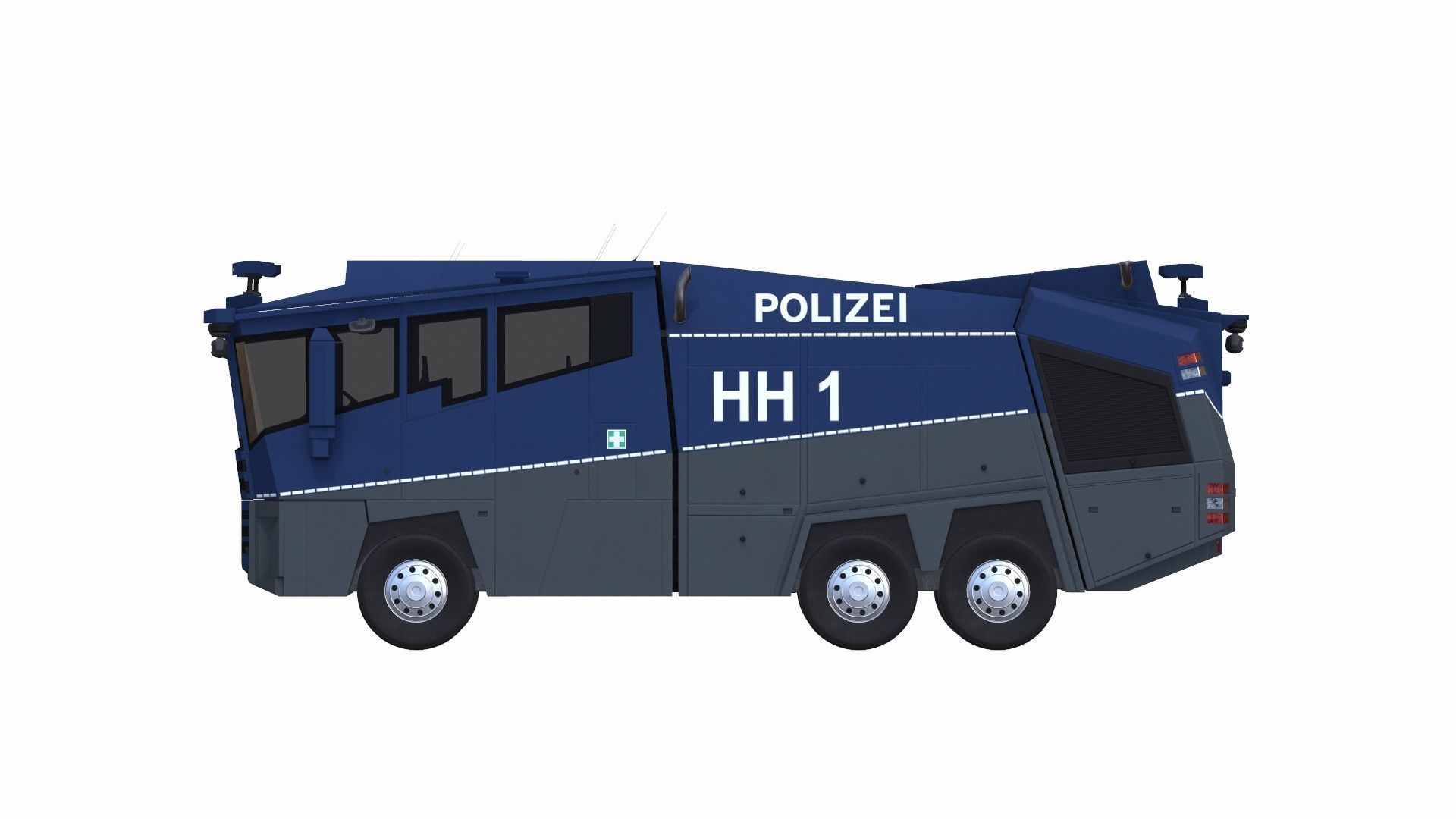 Wasserwerfer WaVe10 Low-poly 3D model_4