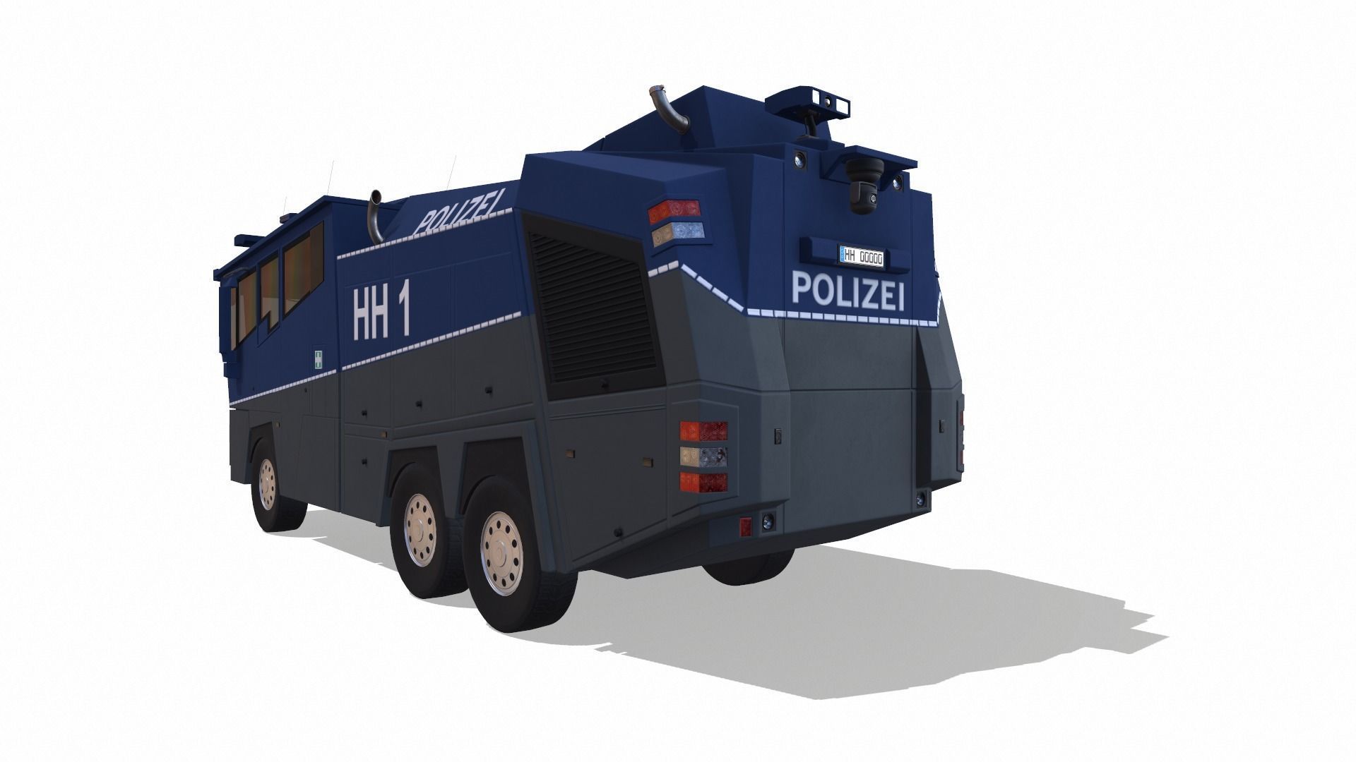 Wasserwerfer WaVe10 Low-poly 3D model_2