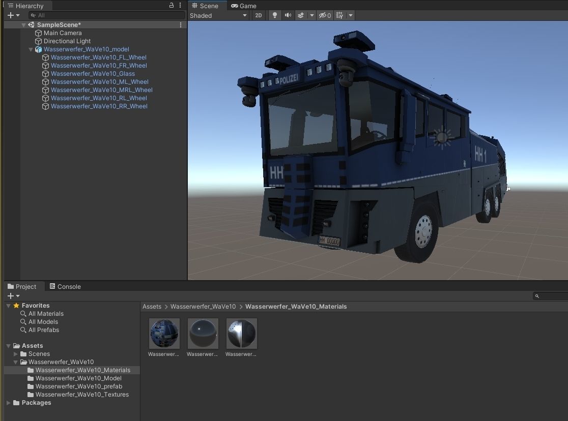 Wasserwerfer WaVe10 Low-poly 3D model_7