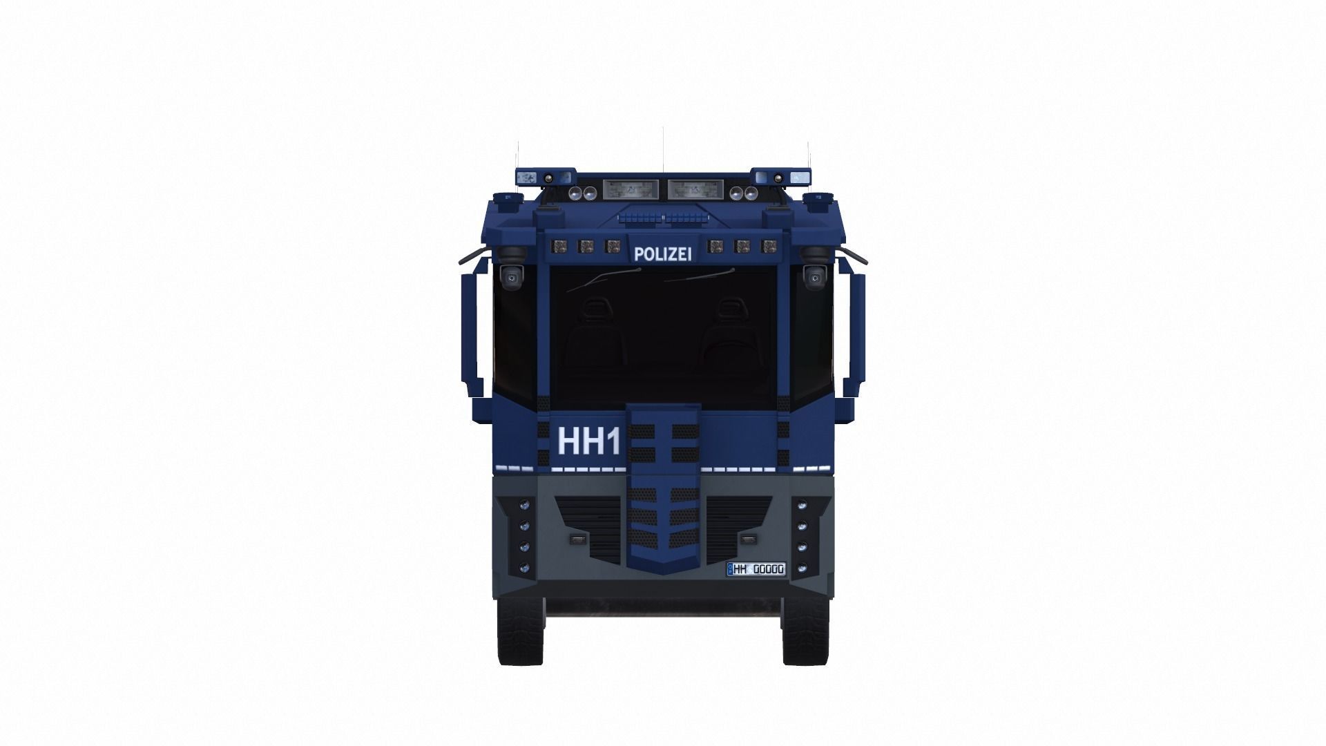 Wasserwerfer WaVe10 Low-poly 3D model_3