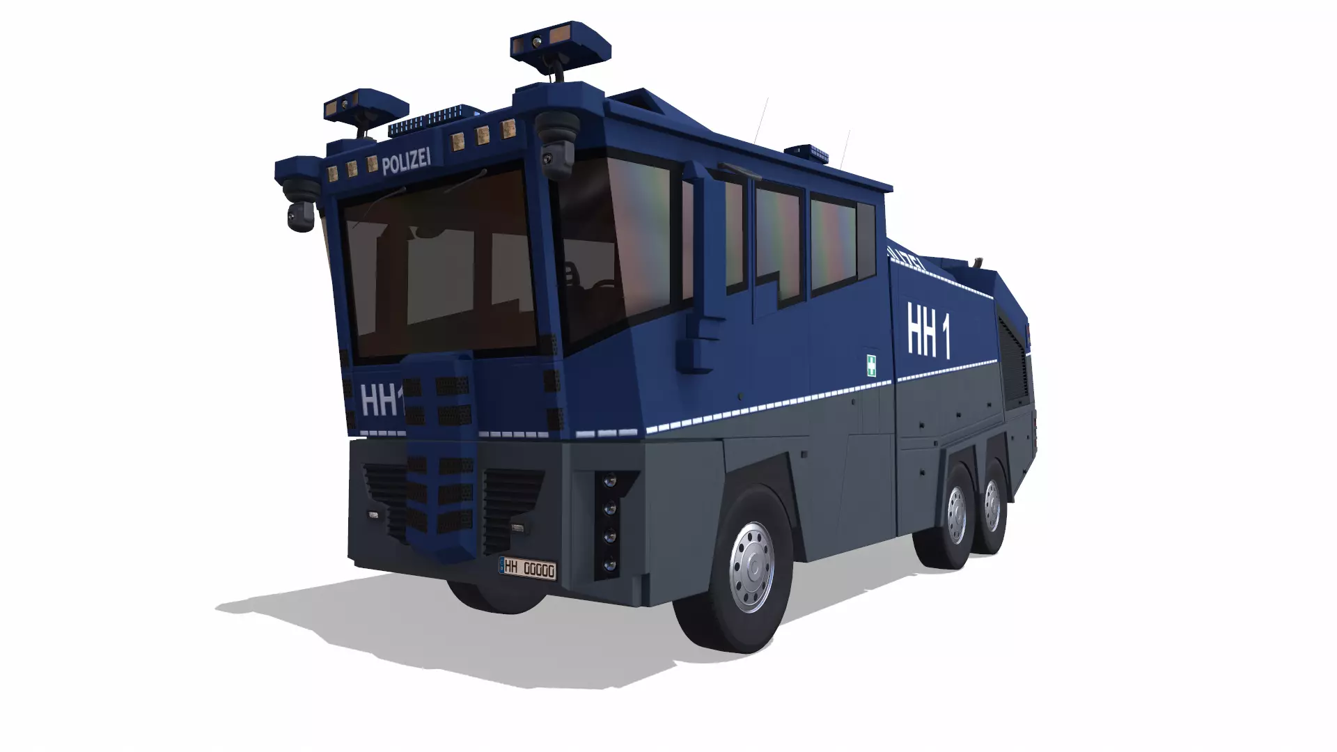 Wasserwerfer WaVe10 Low-poly 3D model_0