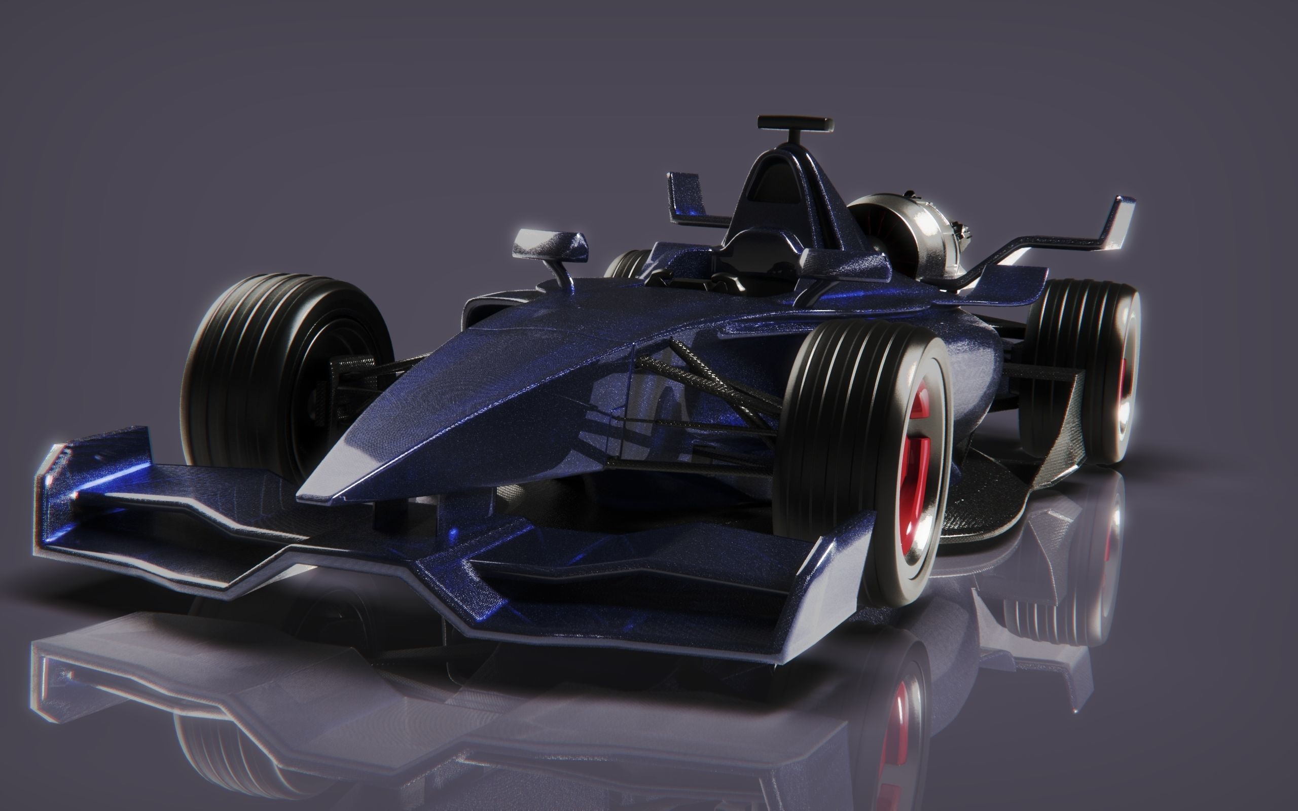 Formula racing car 3D model_14