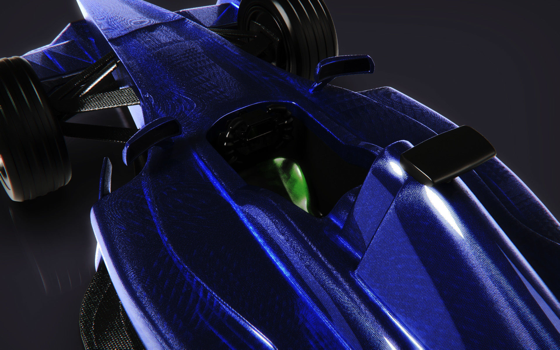 Formula racing car 3D model_11