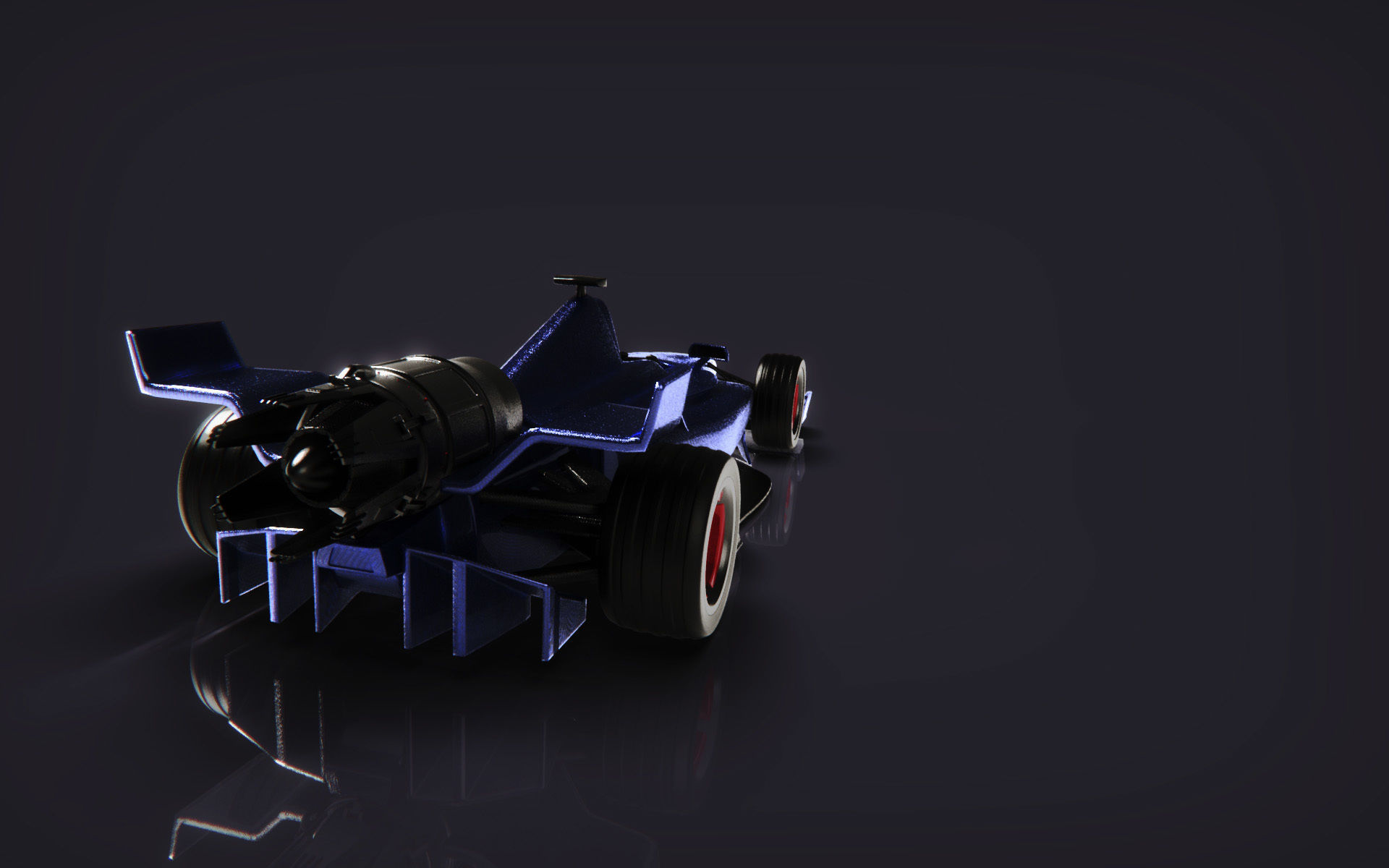 Formula racing car 3D model_4