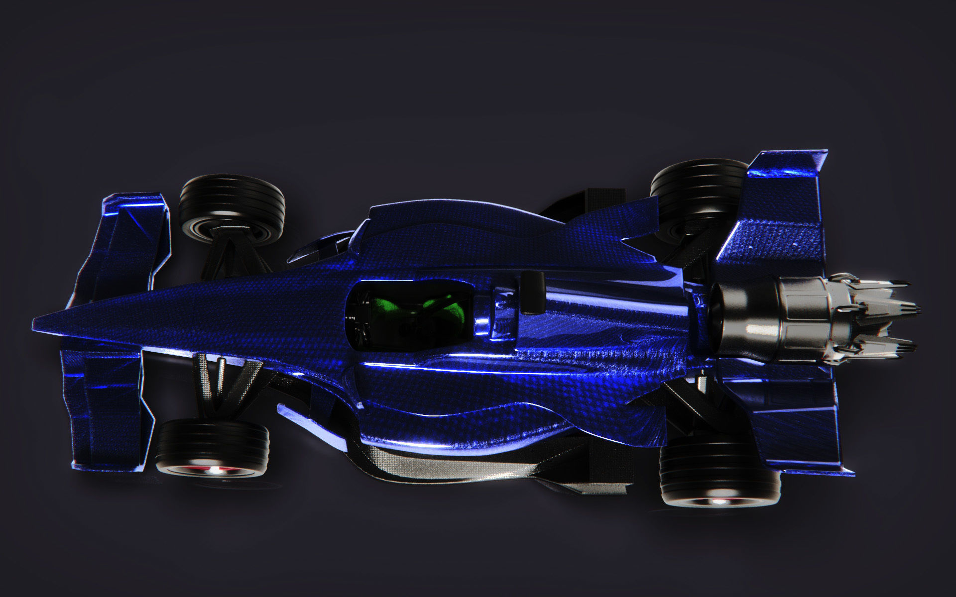 Formula racing car 3D model_8
