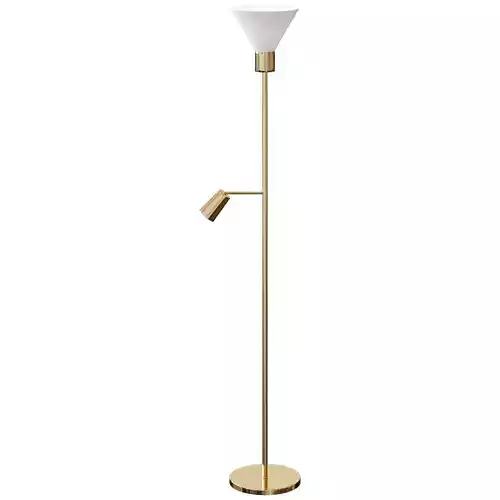 FLUGBO Floor lamp reading lamp  yellow copper  glass