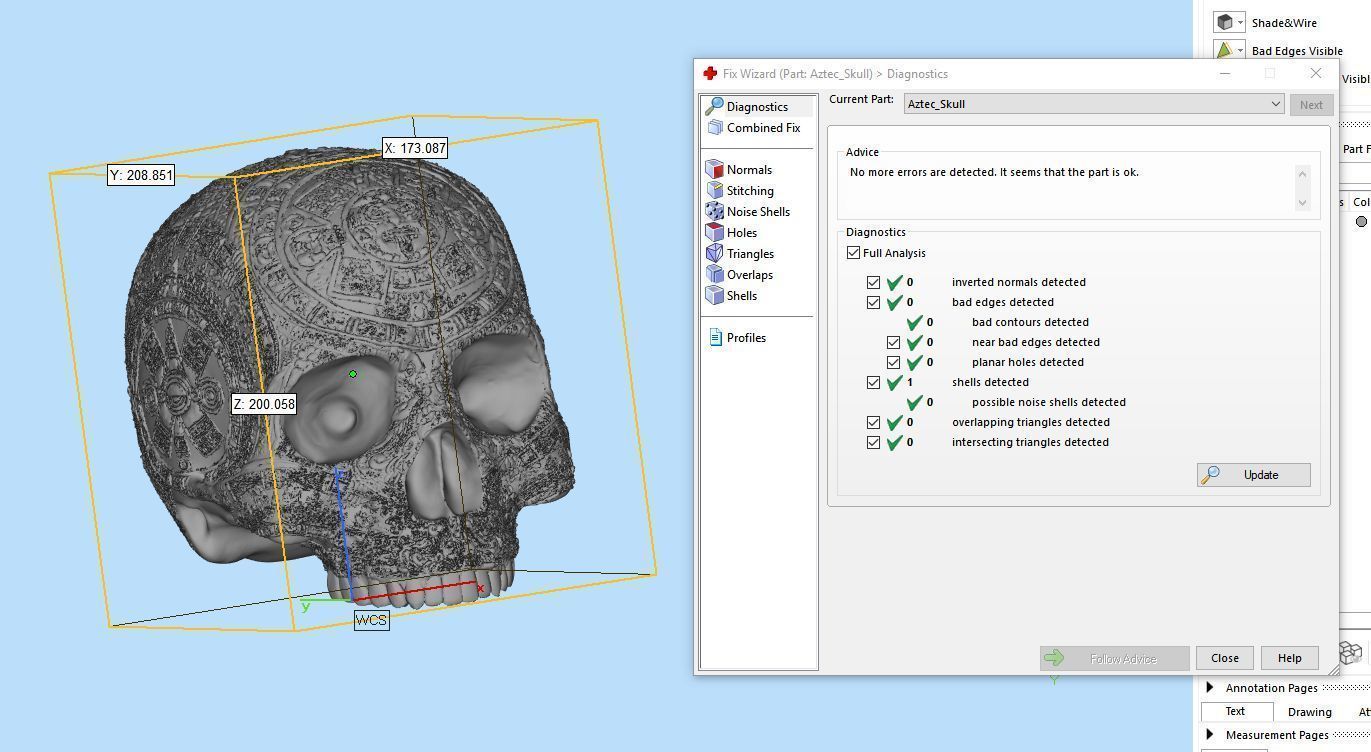 Aztec Skull version 2 3D print model_5