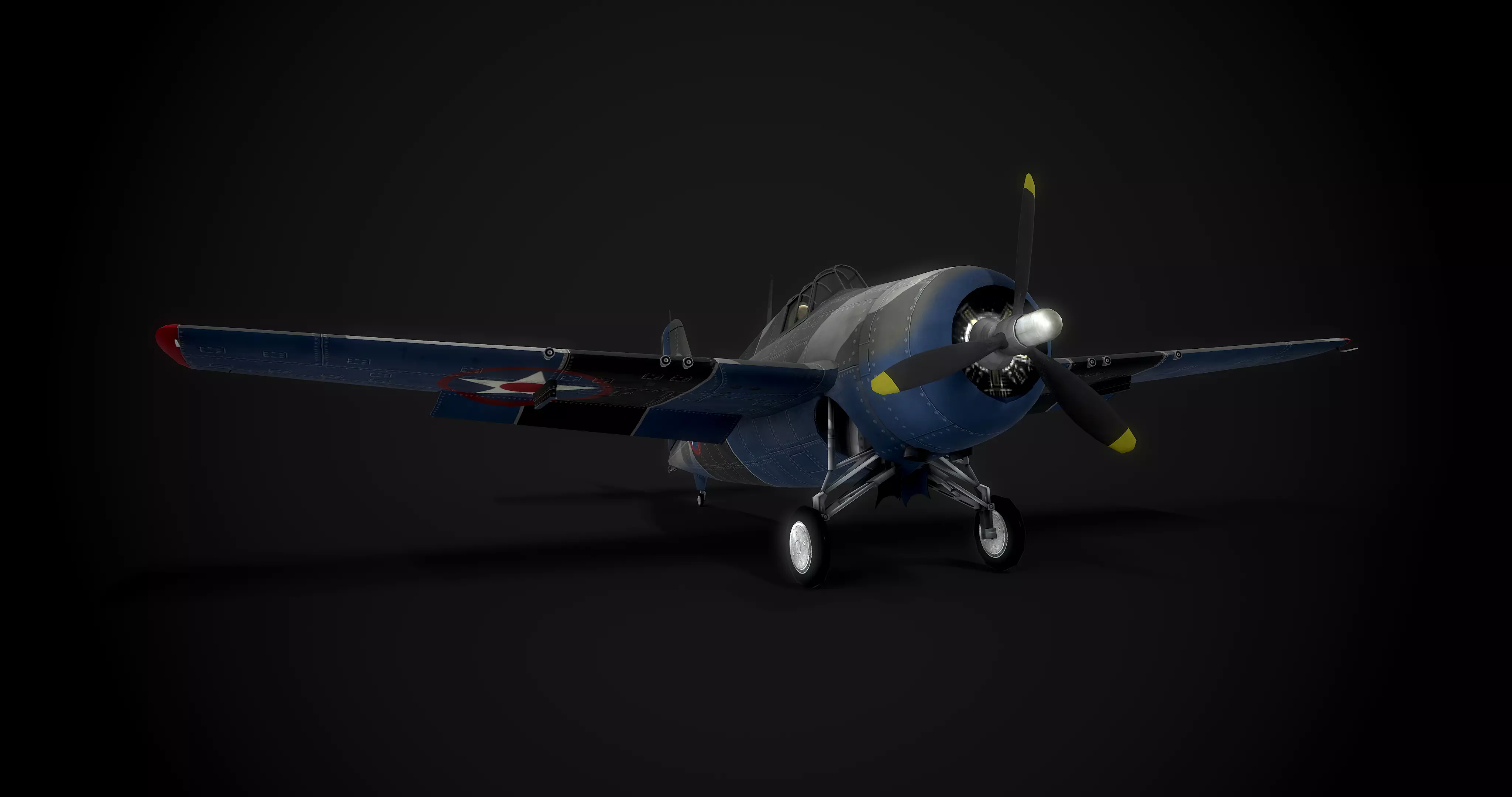 WW2 Grumman F4F Wildcat 3D model_0