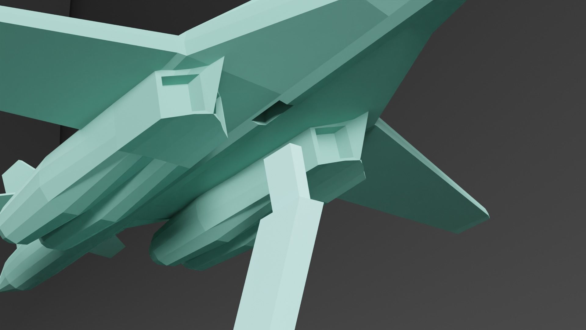 B-1 Lancer Plane 3D print model_5