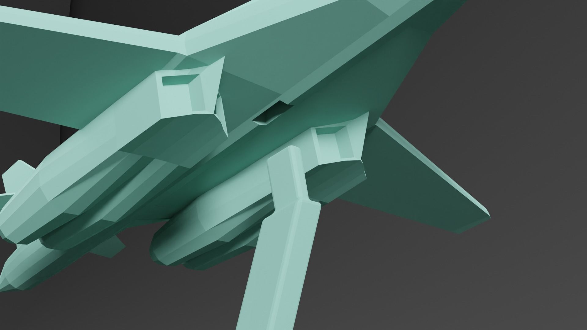 B-1 Lancer Plane 3D print model_3