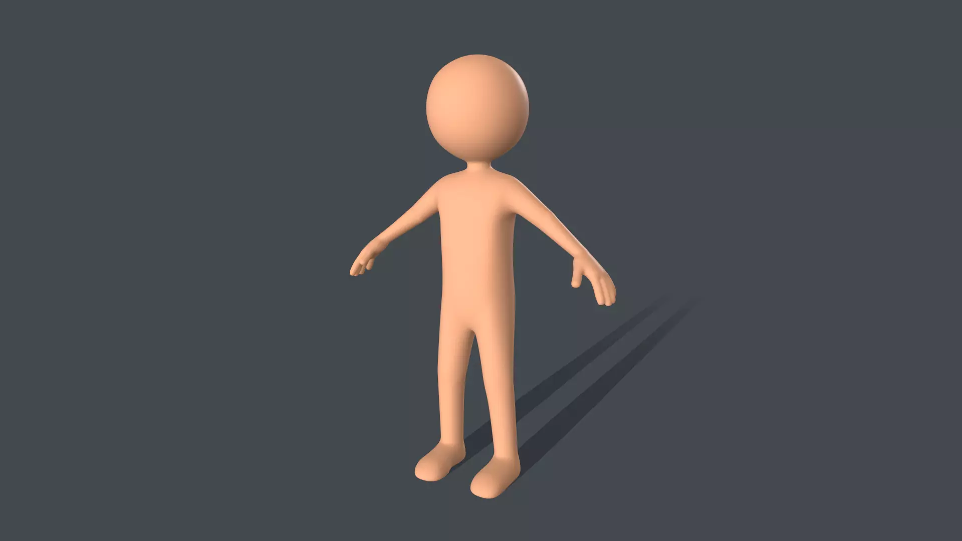 Low Poly Game Ready Stickman Rigged Low-poly 3D model_0