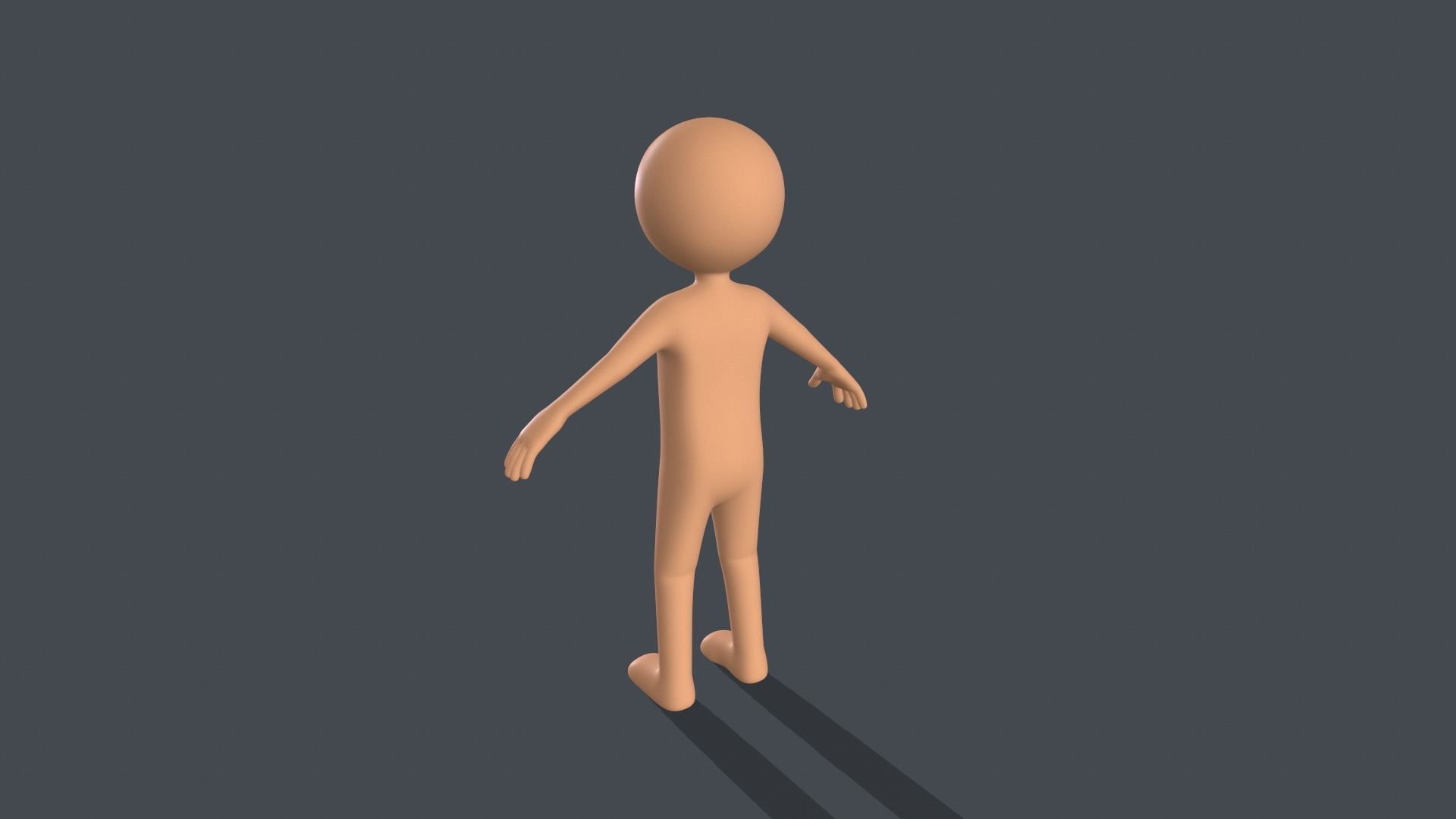 Low Poly Game Ready Stickman Rigged Low-poly 3D model_4