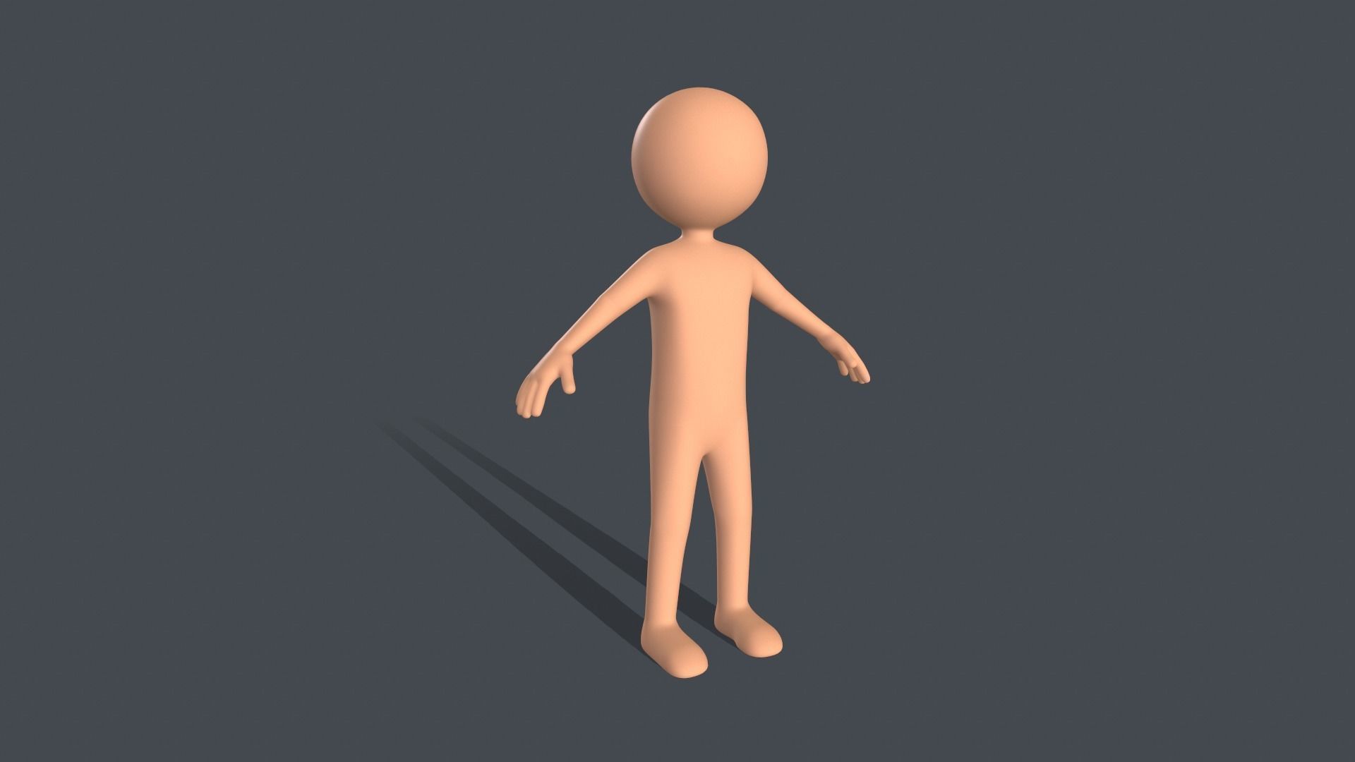 Low Poly Game Ready Stickman Rigged Low-poly 3D model_2