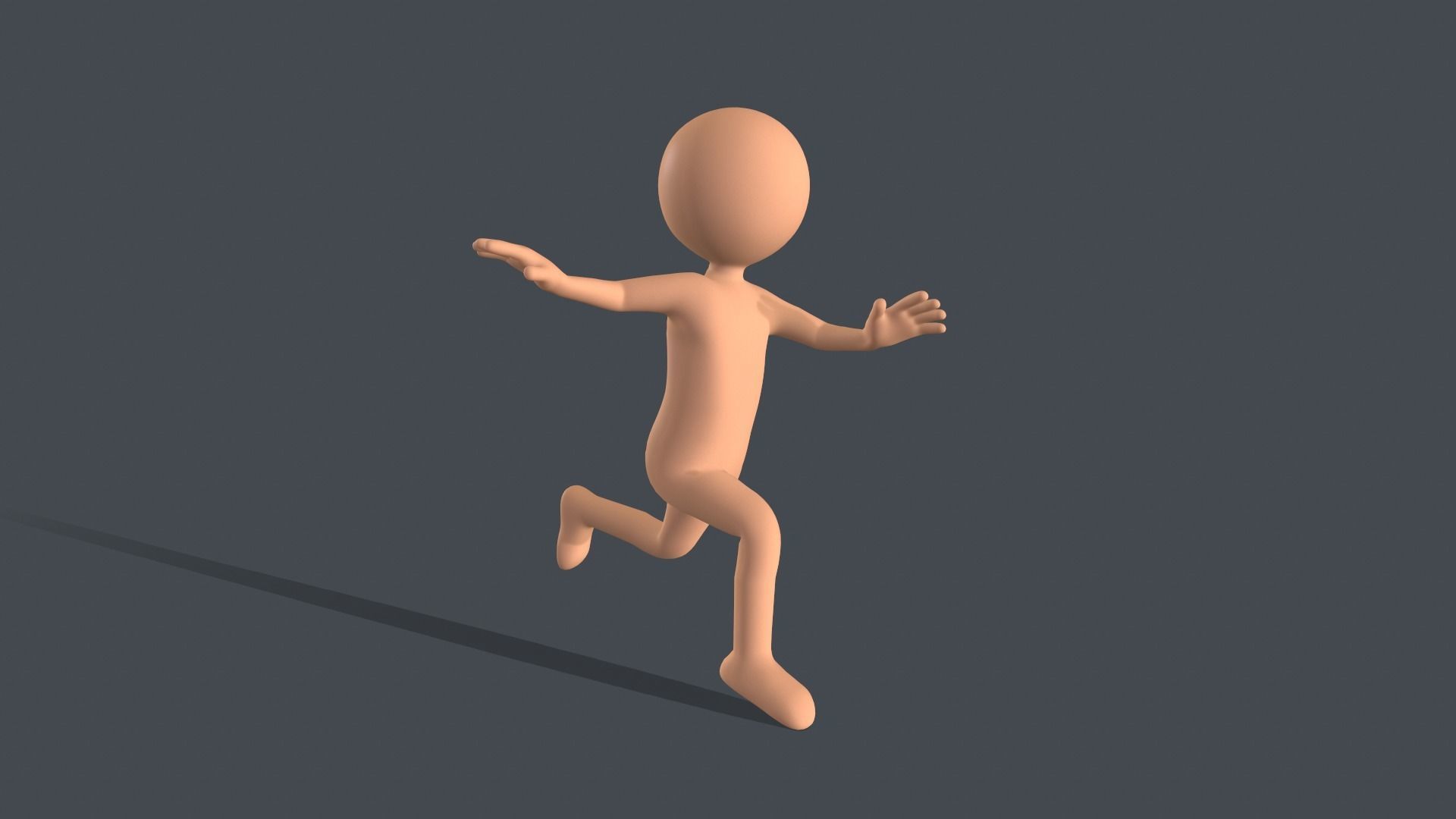Low Poly Game Ready Stickman Rigged Low-poly 3D model_7