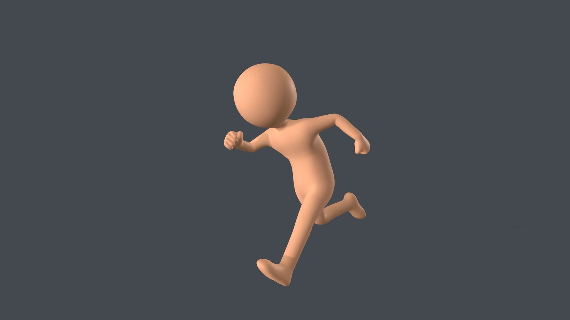 Low Poly Game Ready Stickman Rigged Low-poly 3D model_6