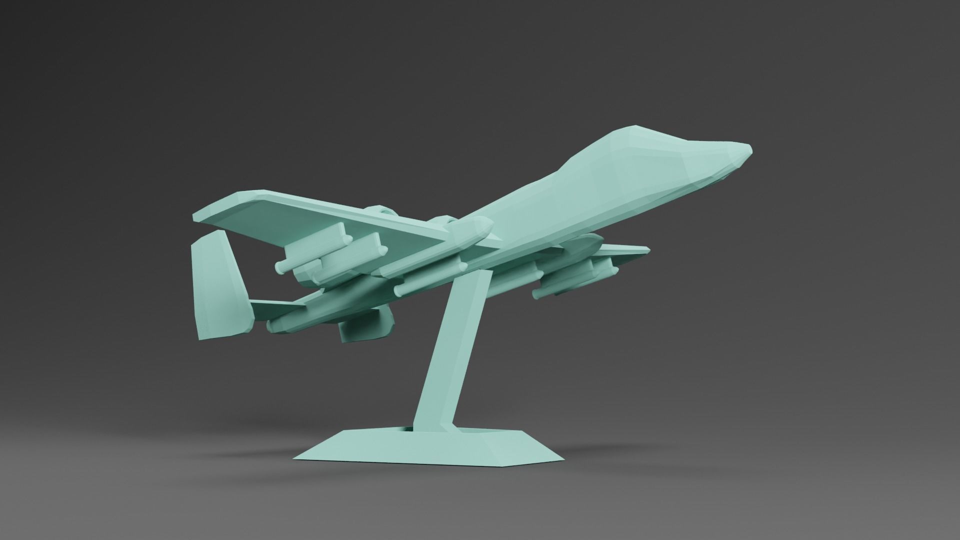 A-10 Thunderbolt  3D print model_3