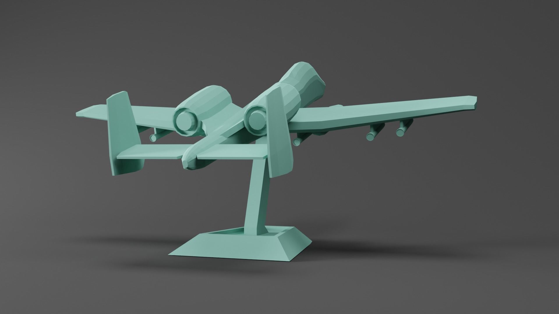 A-10 Thunderbolt  3D print model_1