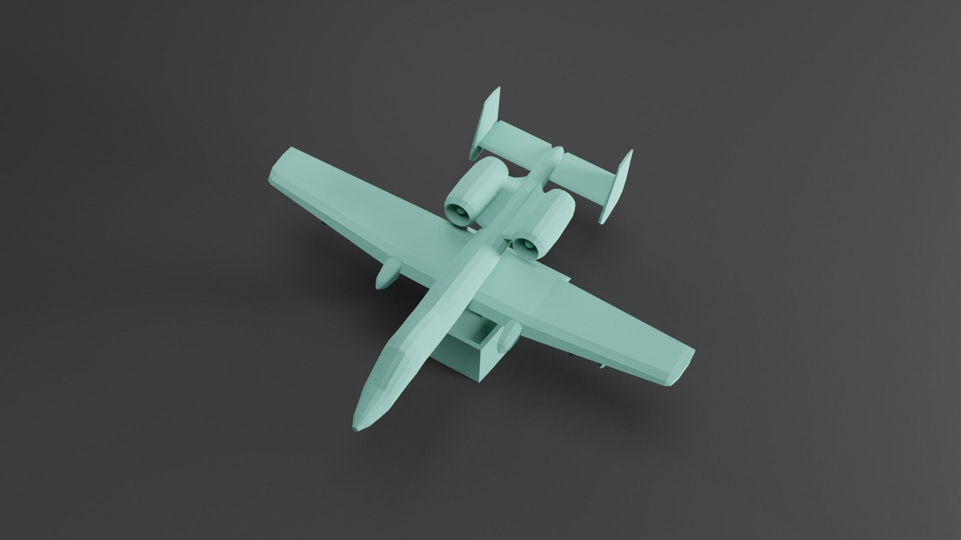 A-10 Thunderbolt  3D print model_2