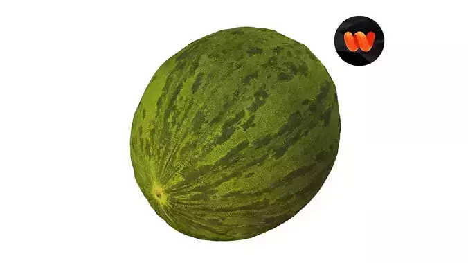 Santa Claus Melon - Extreme Definition Scanned 3D model