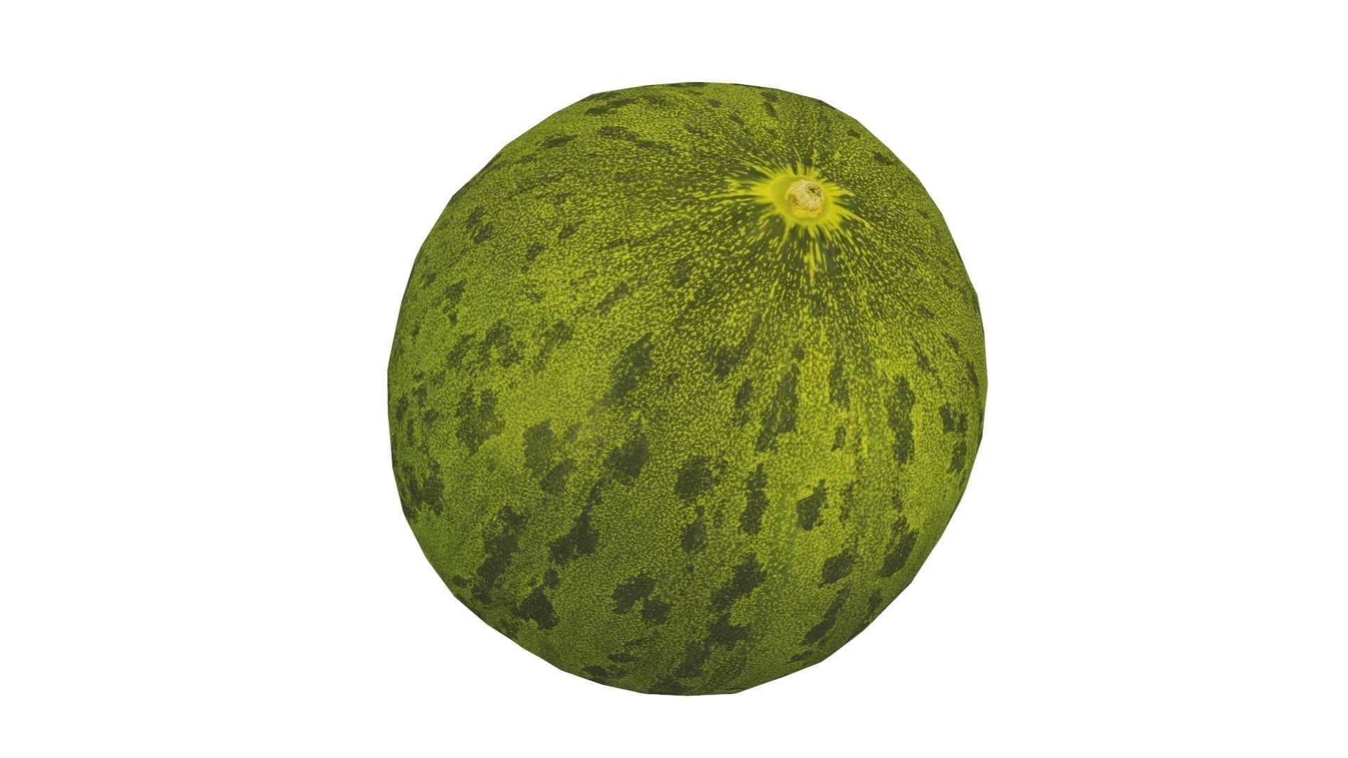 Santa Claus Melon - Real-Time Scanned Low-poly 3D model_4