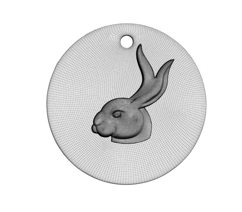 Chinese Zodiac Rabbit 3D print model_26
