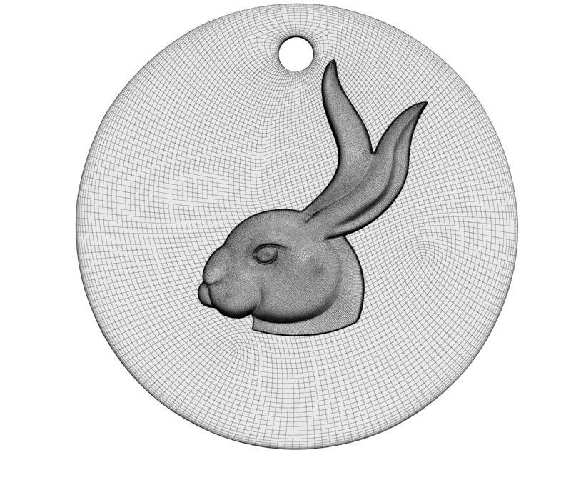 Chinese Zodiac Rabbit 3D print model_27