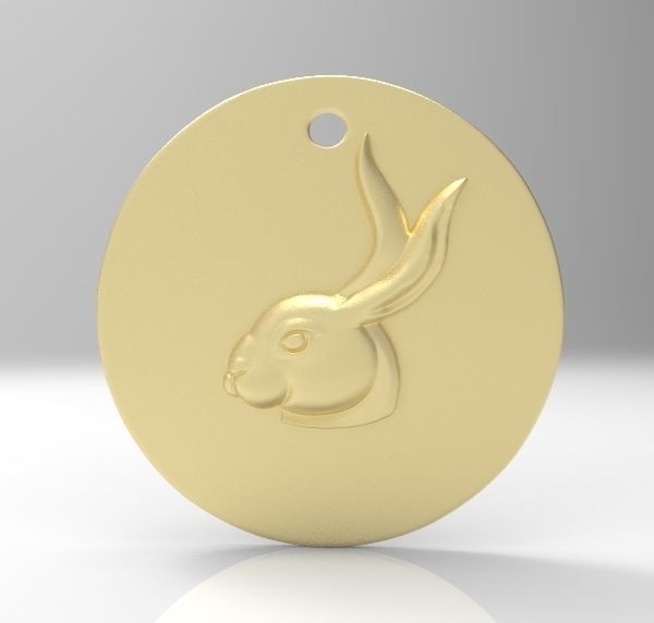 Chinese Zodiac Rabbit 3D print model_4