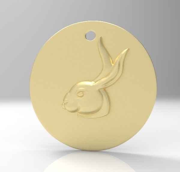 Chinese Zodiac Rabbit 3D print model_6