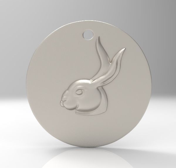 Chinese Zodiac Rabbit 3D print model_3